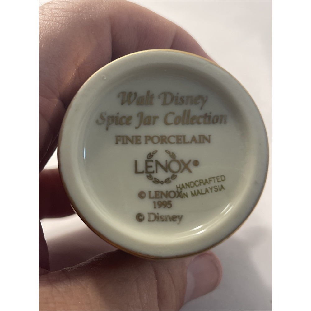 Walt Disney Spice Jar Collection Donald Duck Tarragon Jar 1995 Lenox Porcelain - Picture 9 of 15